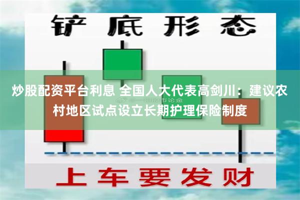 炒股配资平台利息 全国人大代表高剑川：建议农村地区试点设立长期护理保险制度
